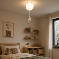 OCS - bambo Beer Ballon Plafondlamp - Speelse LED Kinderkamerlamp