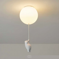 OCS - bambo Beer Ballon Plafondlamp - Speelse LED Kinderkamerlamp