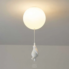 URSAVIA - Bear Balloon Ceiling Lamp for Cozy Kids' Rooms