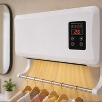KELVORA - Wall-Mounted Heater Fan With Drying Rack For Year-Round Comfort