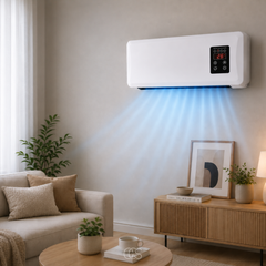 KELVORA - Wall-Mounted Heater Fan With Drying Rack For Year-Round Comfort