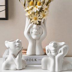 SCULVIA - Sculptural Ceramic Vase for an Artful Focal Point
