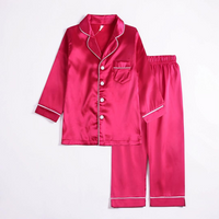 Kids Pajama Set Sleepwear Soft Button Front Nightwear