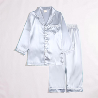 Kids Pajama Set Sleepwear Soft Button Front Nightwear