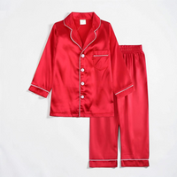 Kids Pajama Set Sleepwear Soft Button Front Nightwear