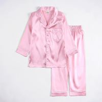 Kids Pajama Set Sleepwear Soft Button Front Nightwear