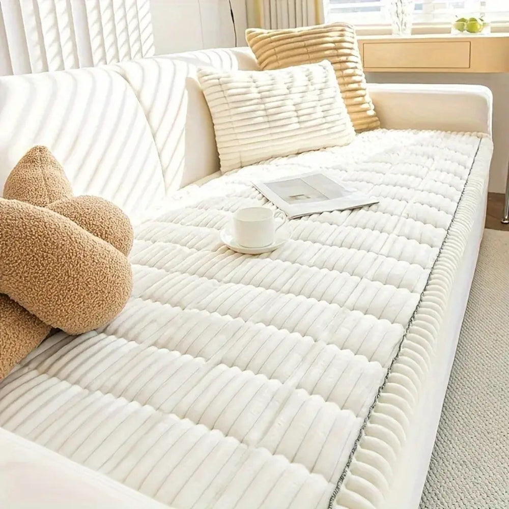 PLEVORA - Pleated Sofa Cover That Protects and Defines Your Seating