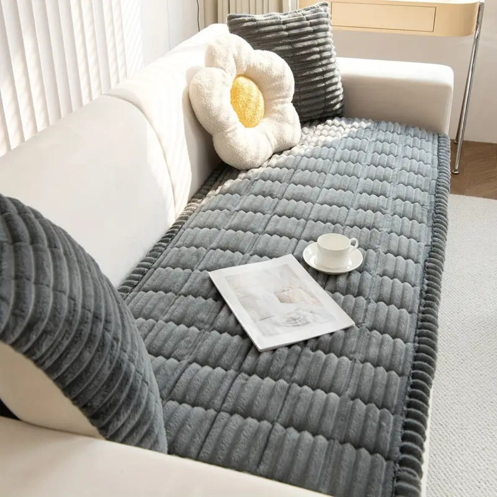 PLEVORA - Pleated Sofa Cover That Protects and Defines Your Seating
