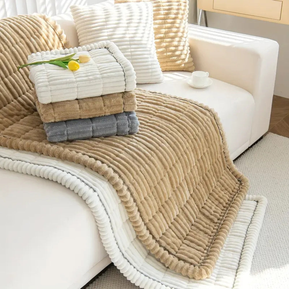 PLEVORA - Pleated Sofa Cover That Protects and Defines Your Seating