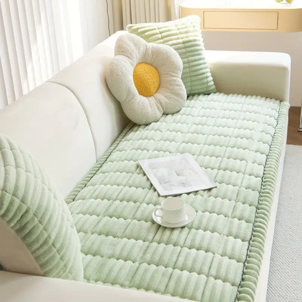 PLEVORA - Pleated Sofa Cover That Protects and Defines Your Seating