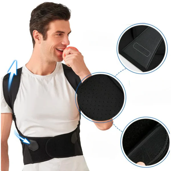 POSTURELIFT - Adjustable Back Brace for Discreet Posture Support