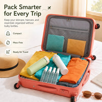 QUADOVA - 4-In-1 Travel Bottle for Leak-Free Toiletry Storage