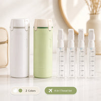 QUADOVA - 4-In-1 Travel Bottle for Leak-Free Toiletry Storage