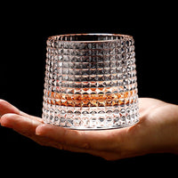 SPINSPIRIT – Rotating Crystal Whiskey Glass Set