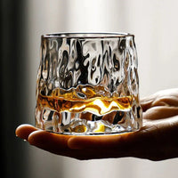 SPINSPIRIT – Rotating Crystal Whiskey Glass Set
