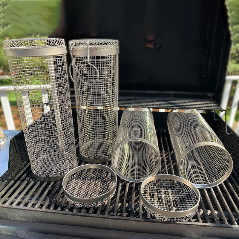 GRILLMASTER - Rotating Grill Basket for Evenly Cooked Food