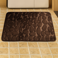 PEBLORA - Sculpted Bath Mat for Dry Floors and Safer Steps