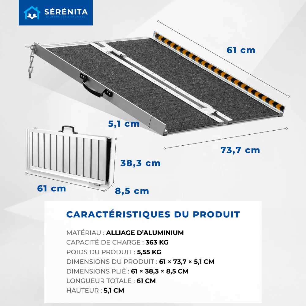 RAMVILO - Portable Folding Access Ramp for Easier Mobility