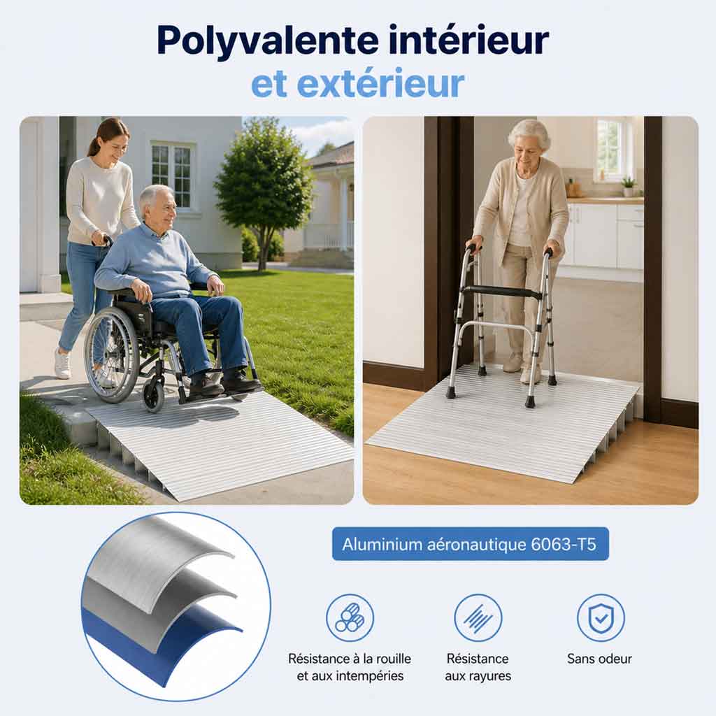 THRESIVA - Wheelchair Threshold Ramp for Smoother Doorway Access