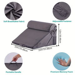 SLEEPLUXE - Adjustable Wedge Pillow for Back and Leg Support