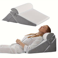 SLEEPLUXE - Adjustable Bed Wedge Pillow for Comfort, Support & Leg Elevation