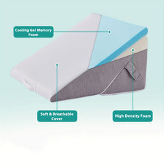 SLEEPLUXE - Adjustable Wedge Pillow for Back and Leg Support