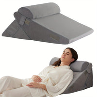 SLEEPLUXE - Adjustable Bed Wedge Pillow for Comfort, Support & Leg Elevation