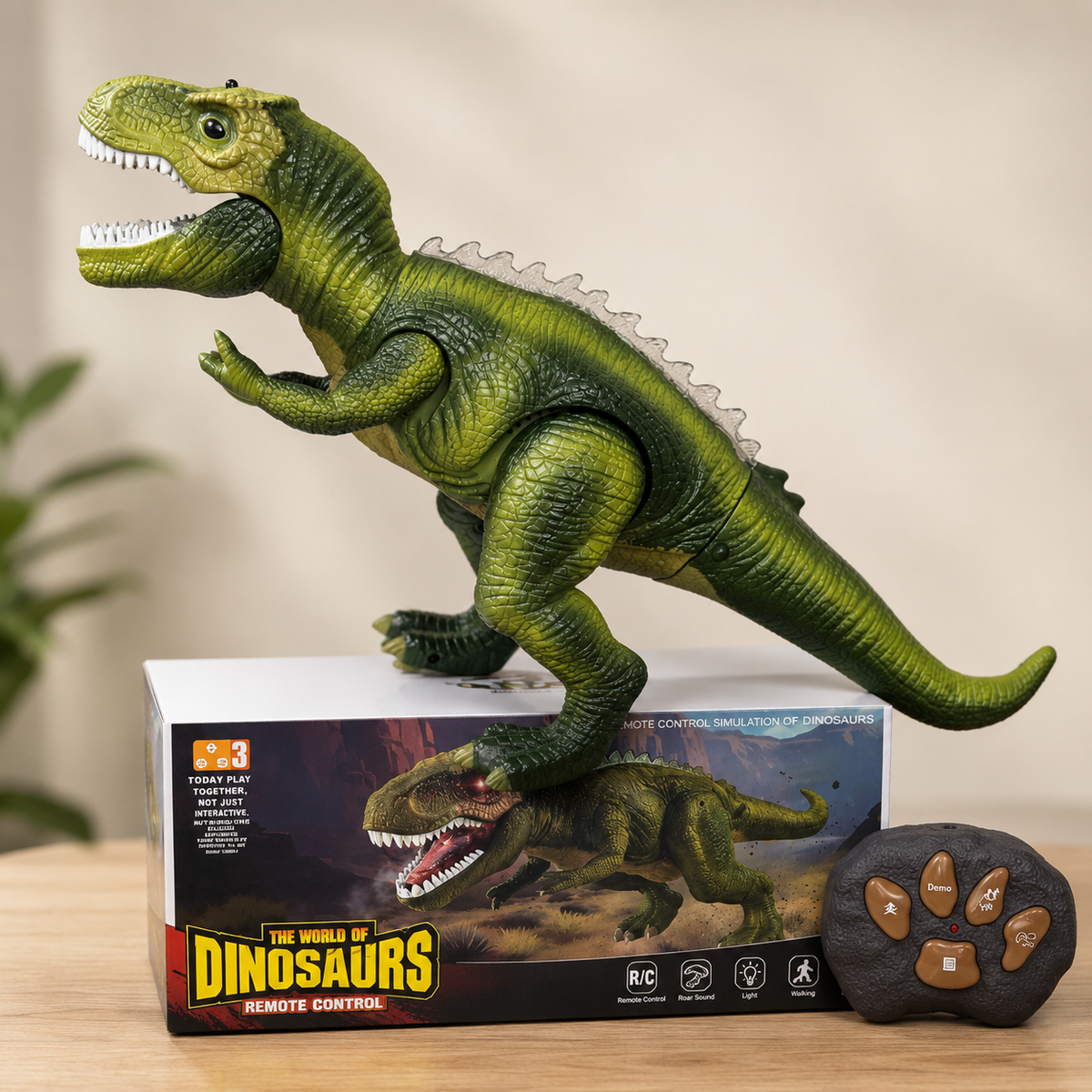 ROARVIO - Remote Control Dinosaur Toy for Interactive Prehistoric Play