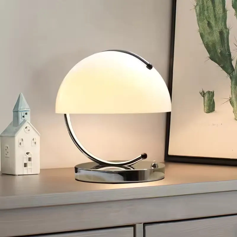 LUVETRA - Scandinavian Glass Table Lamp for Soft Ambient Light