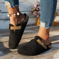 CONTRORTLUXE - Sheepskin Mule Slippers for Warm and Secure Steps