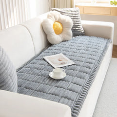 QUILVANE - Striped Flannel Sofa Pad for Warmth and Striking Style