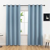 LUXEDRAPE - Modern 100% Blackout Curtains with Coated Lining for Bedroom & Living Room