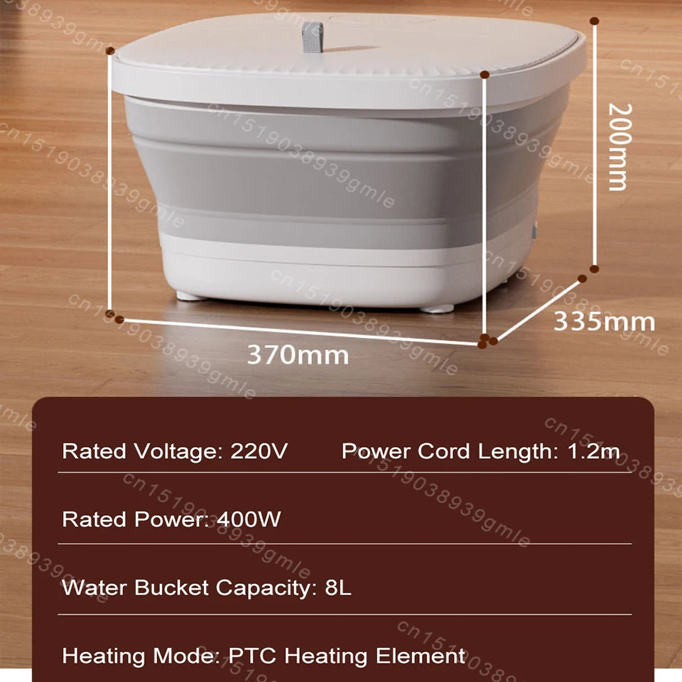 PEDALORA - Folding Heated Foot Spa for Deep Calf Relaxation