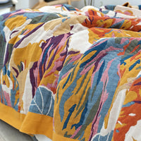 TAPELUNE - Floral Jacquard Throw for Statement Sofa Styling