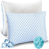 COOLCRADLE - Breathable Queen Pillow for Cooler, Restful Sleep