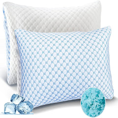 COOLCRADLE - Breathable Queen Pillow for Cooler, Restful Sleep