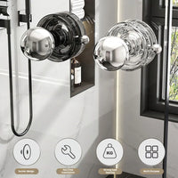 Strong Suction Cup Handrail Bathroom Reusable Handle For Bathroom Handrail Grab Bathroom Door Can Be Transparent
