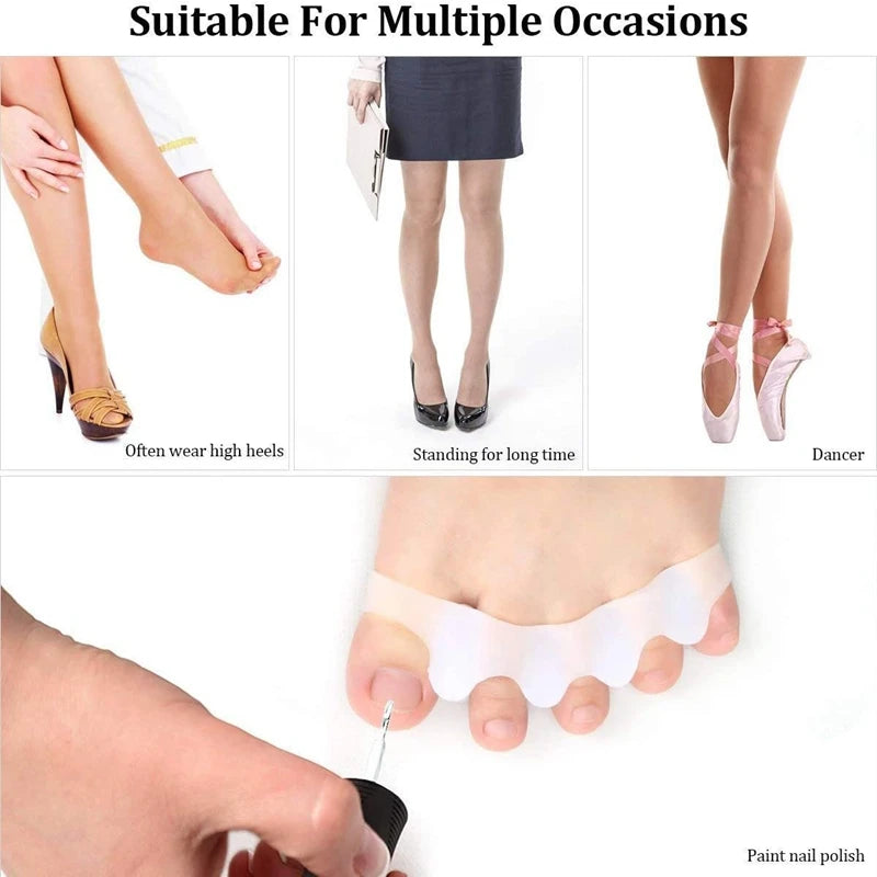 TOELORA - Gel Toe Separators for Bunion Alignment and Relief