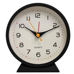 TINVORA - Metal Alarm Clock for Quiet Bedside Timekeeping
