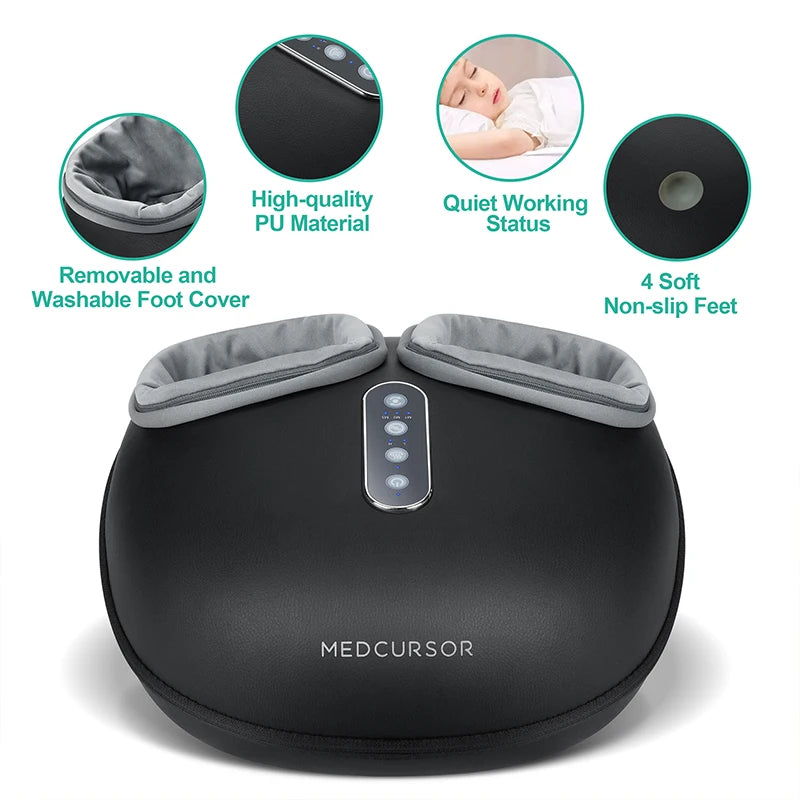 TRELUNO - Heated Kneading Foot Massager for Tired Feet