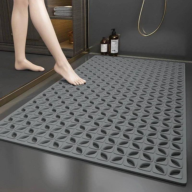 AQUVESSA - PVC Bath Mat For Steadier Footing In Wet Spaces