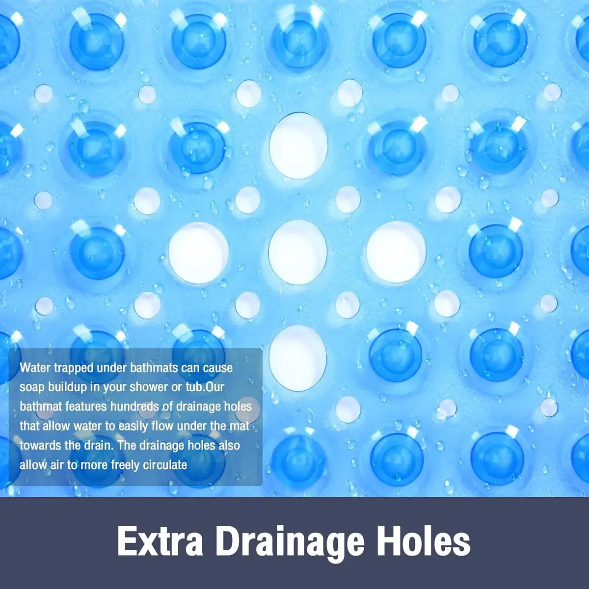 AQUVELA - Cushioned Shower Mat for Softer, Steadier Footing