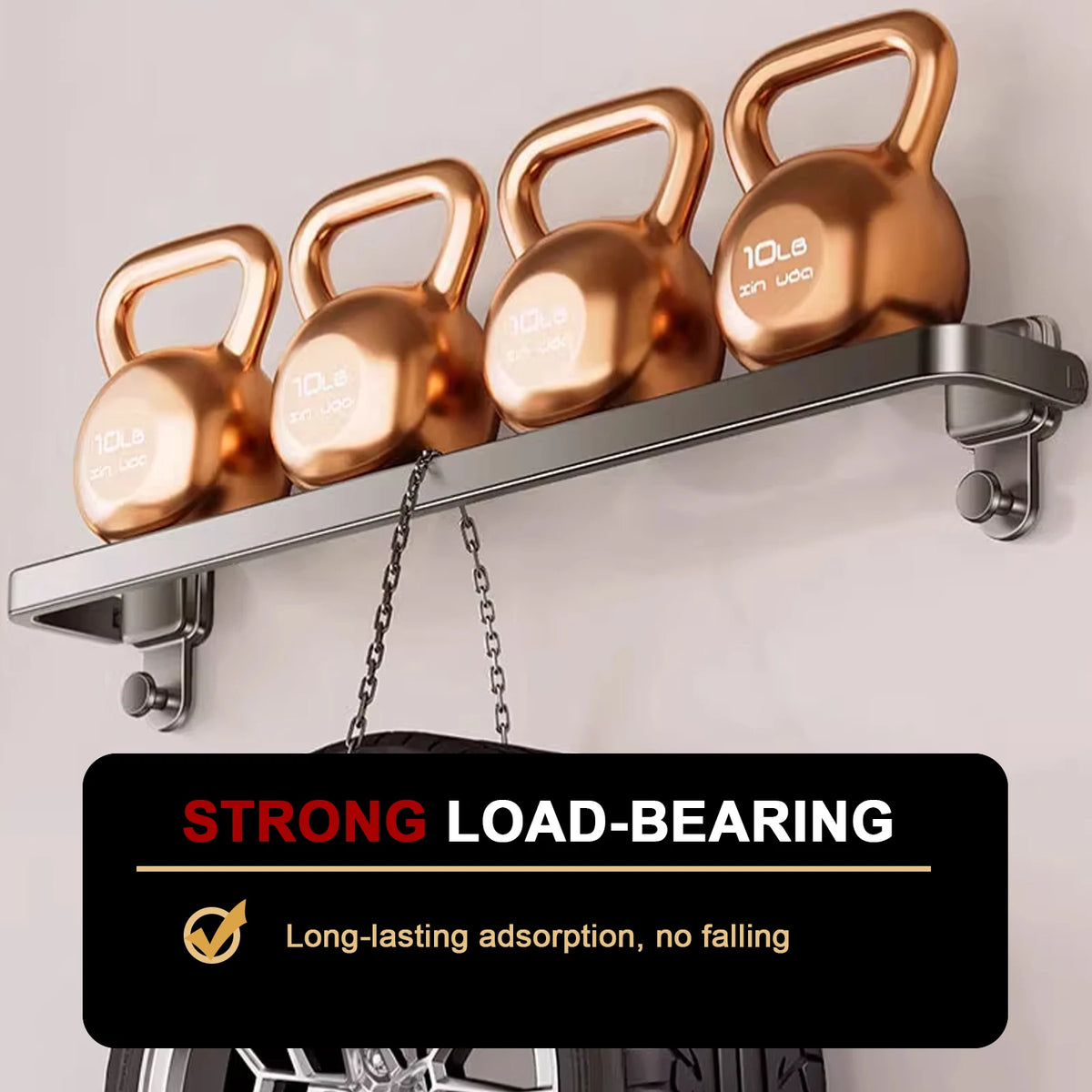TOVELIQ - Folding Suction Towel Bar for Space-Saving Bathroom Storage