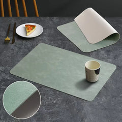 HEATLUNE - Faux Leather Placemats for a Refined, Protected Table