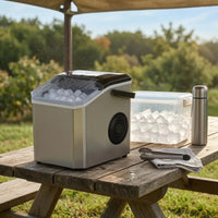 CRYSTAFROST - Compact Bullet Ice Maker for Fresh Ice Anywhere