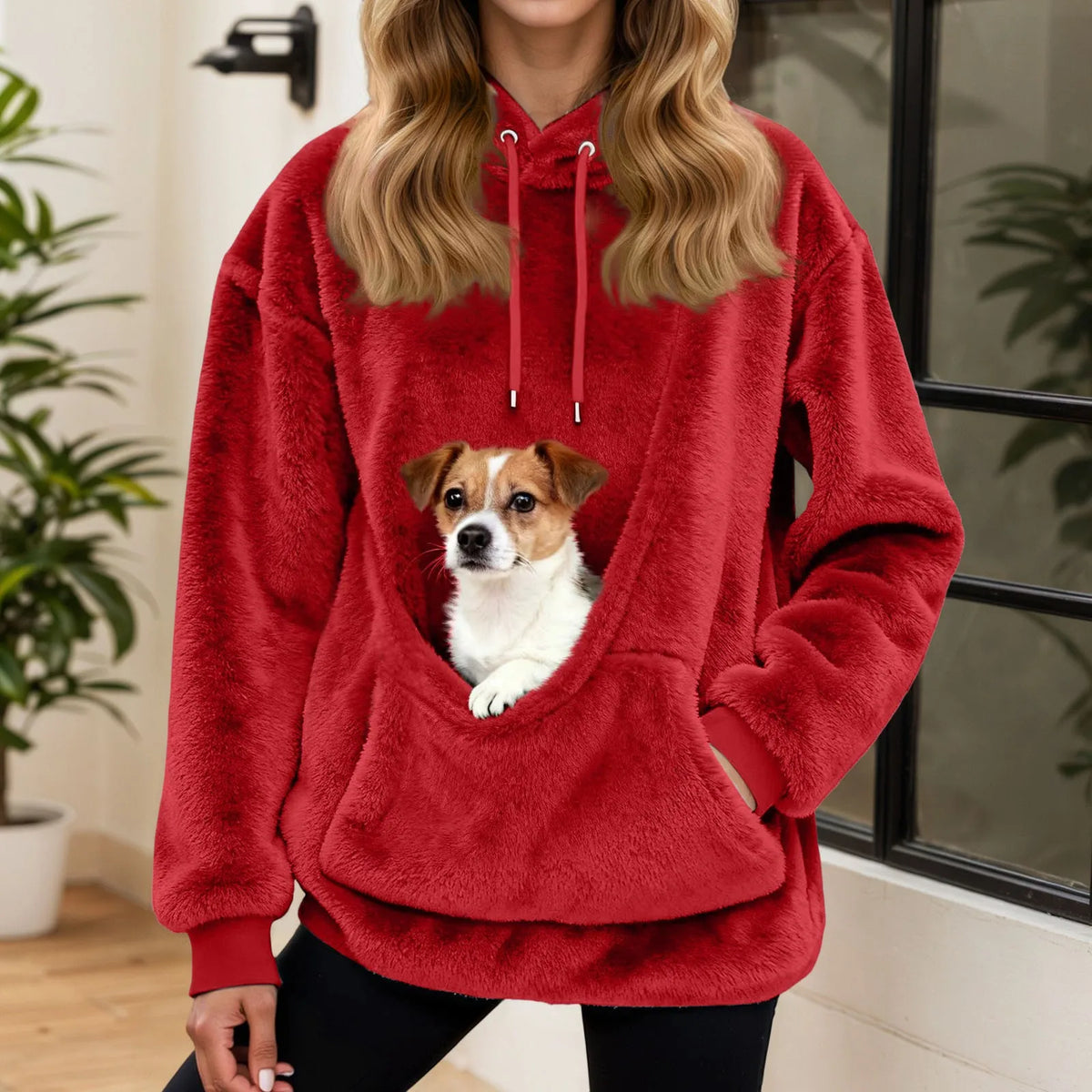 PAWVORA - Fleece Pet Pocket Hoodie for Keeping Companions Close