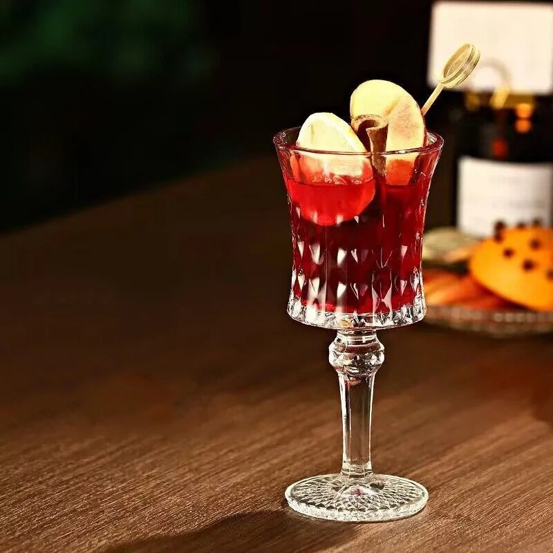 GLAVORA - Engraved Glass Goblet for Distinctive Home Bar Serving