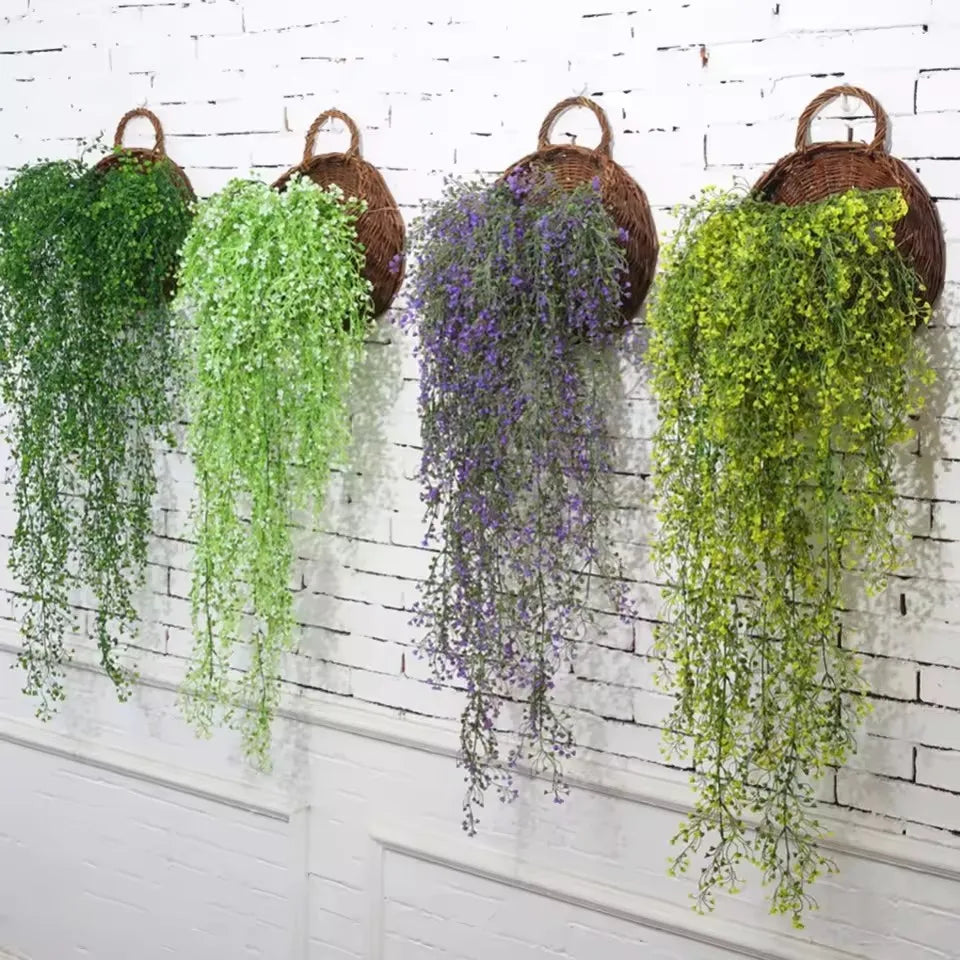 WICKORA - Wicker Wall Planter for a Striking Floral Display