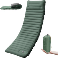 Extra Thick 4 Inch Camping Sleeping Pad Outdoor Camping Self-Inflating Mats Spliceable Hiking Fishing Sleeping Pad