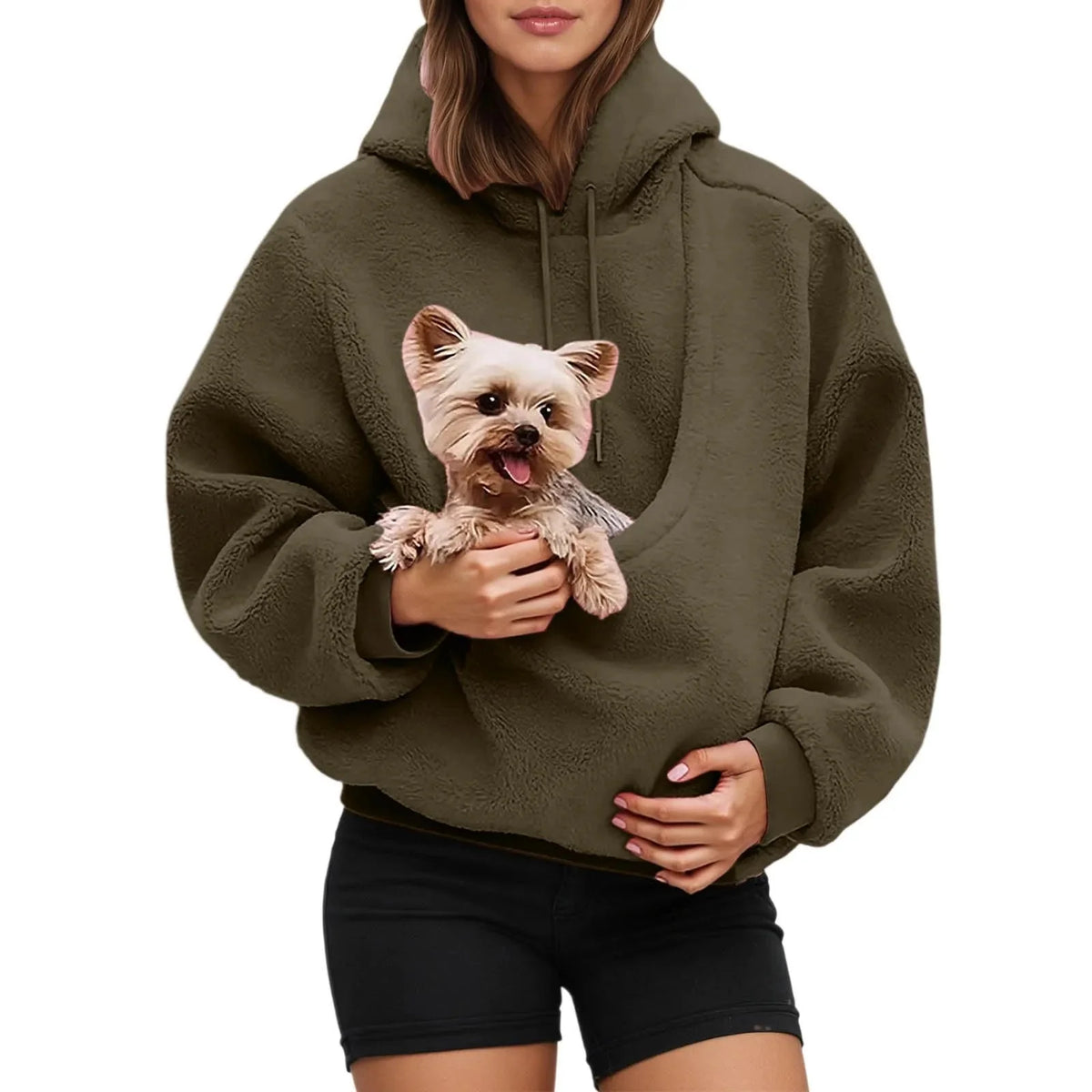 PAWVELA - Pet Carrier Hoodie for Hands-Free Comfort on the Go